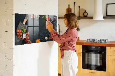 Pizarra magnética con rotulador accesorio de cocina