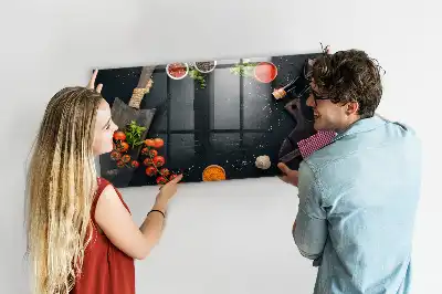 Pizarra magnética con rotulador accesorio de cocina