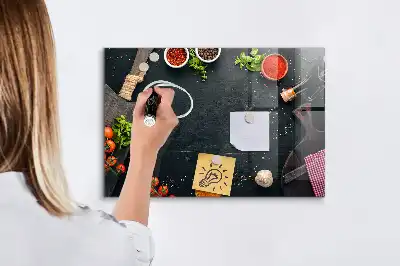 Pizarra magnética con rotulador accesorio de cocina