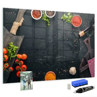 Pizarra magnética con rotulador accesorio de cocina