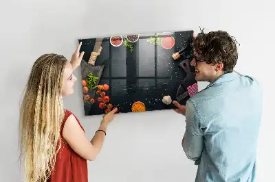 Pizarra magnética con rotulador accesorio de cocina