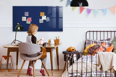 Pizarra magnética para dibujar en color azul