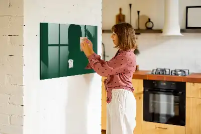 Pizarra magnética con rotulador en color verde botella