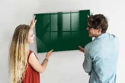 Pizarra magnética con rotulador en color verde botella