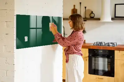 Pizarra magnética con rotulador en color verde botella