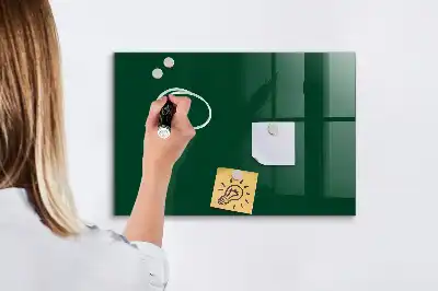 Pizarra magnética con rotulador en color verde botella