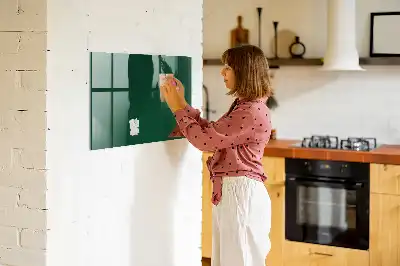 Pizarra magnética con rotulador en color verde botella