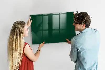 Pizarra magnética con rotulador en color verde botella