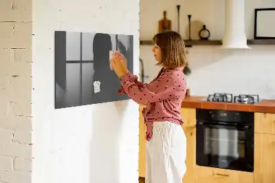 Pizarra magnética para dibujar en color gris