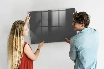 Pizarra magnética para dibujar en color gris