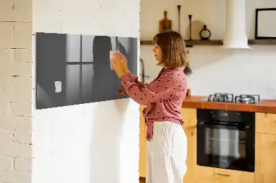 Pizarra magnética para dibujar en color gris