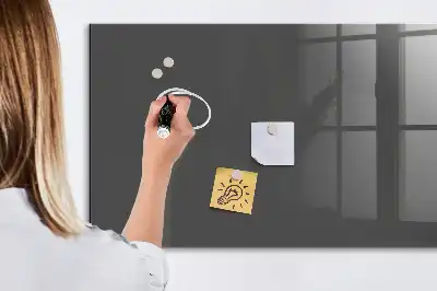Pizarra magnética para dibujar en color gris