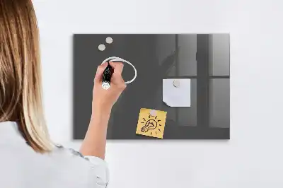 Pizarra magnética para dibujar en color gris