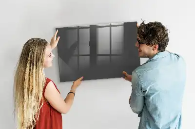Pizarra magnética para dibujar en color gris