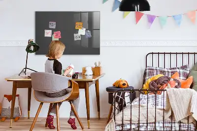 Pizarra magnética para dibujar en color gris