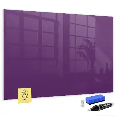 Pizarra magnética con rotulador de color violeta
