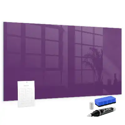 Pizarra magnética con rotulador de color violeta