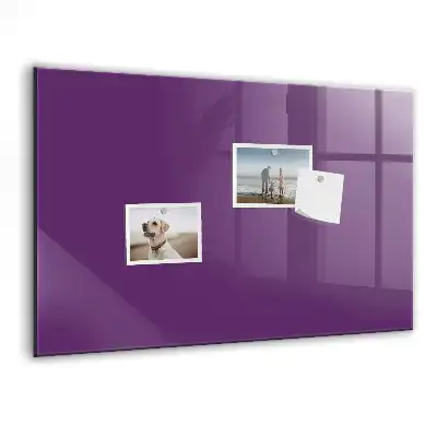 Pizarra magnética con rotulador de color violeta