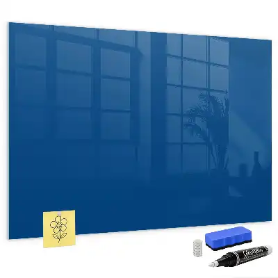 Pizarra magnética con rotulador de color azul marino