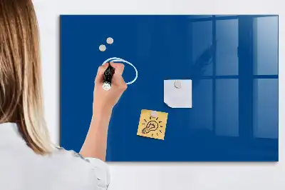 Pizarra magnética con rotulador de color azul marino