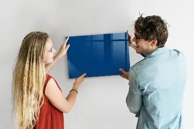 Pizarra magnética con rotulador de color azul marino