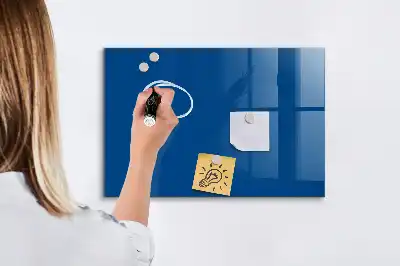 Pizarra magnética con rotulador de color azul marino