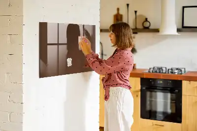 Pizarra magnética para dibujar de color marrón