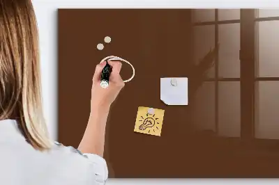 Pizarra magnética para dibujar de color marrón