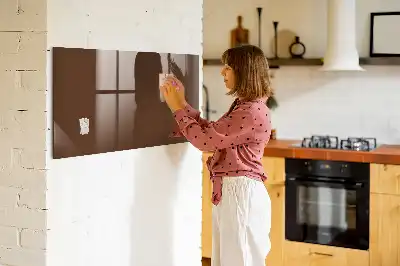Pizarra magnética para dibujar de color marrón