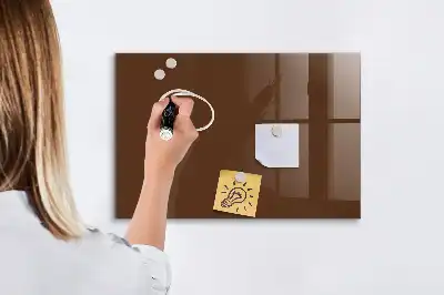 Pizarra magnética para dibujar de color marrón