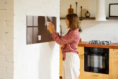 Pizarra magnética para dibujar de color marrón