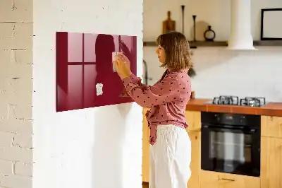 Pizarra magnética para dibujar en color burdeos