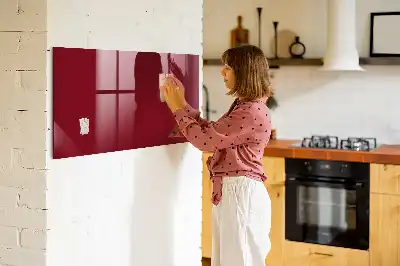 Pizarra magnética para dibujar en color burdeos