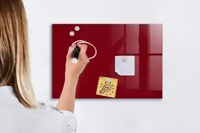Pizarra magnética para dibujar en color burdeos