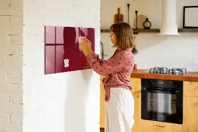 Pizarra magnética para dibujar en color burdeos