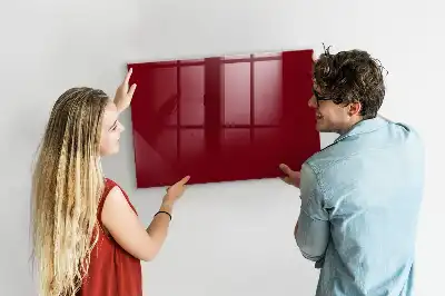 Pizarra magnética para dibujar en color burdeos