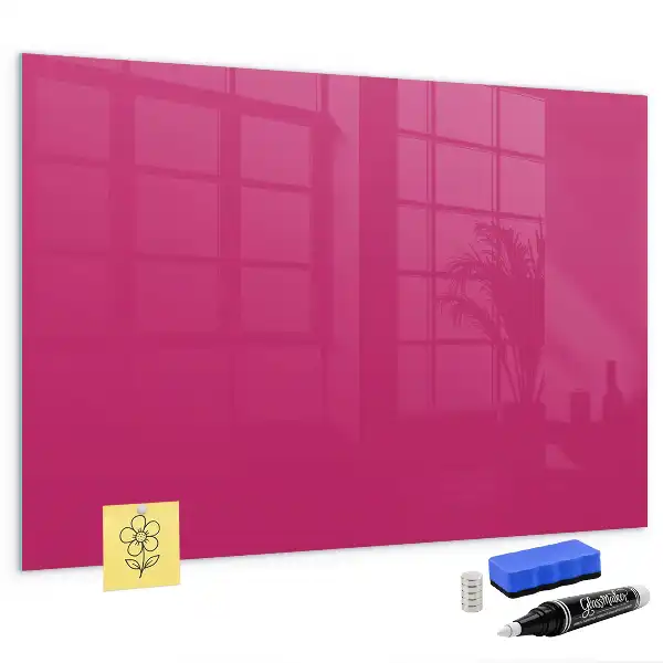 Pizarra magnética para dibujar en color rosa intenso
