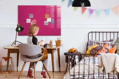 Pizarra magnética para dibujar en color rosa intenso