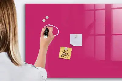 Pizarra magnética para dibujar en color rosa intenso