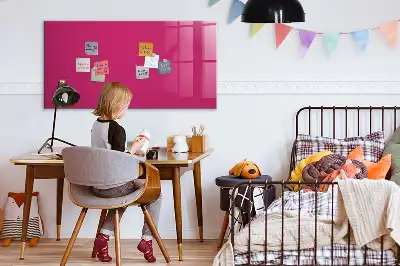 Pizarra magnética para dibujar en color rosa intenso