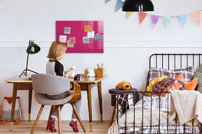 Pizarra magnética para dibujar en color rosa intenso