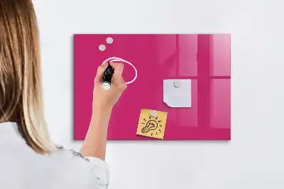 Pizarra magnética para dibujar en color rosa intenso