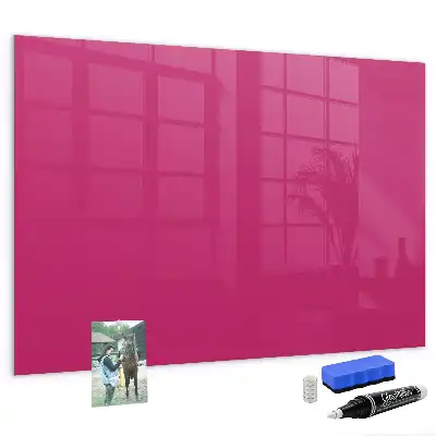Pizarra magnética para dibujar en color rosa intenso