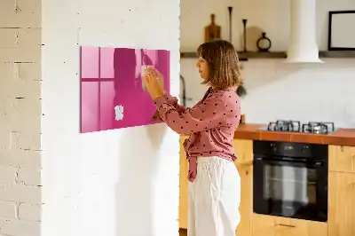 Pizarra magnética para dibujar en color rosa intenso