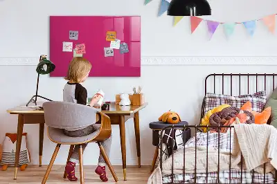 Pizarra magnética para dibujar en color rosa intenso
