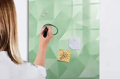 Pizarra magnética decorativa con rotulador abstracción de triángulos