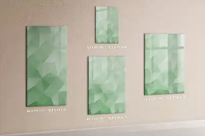 Pizarra magnética decorativa con rotulador abstracción de triángulos