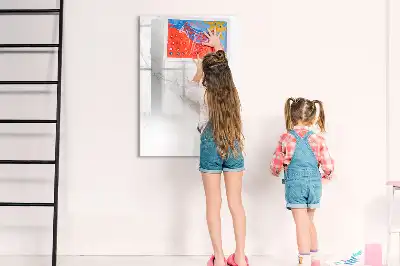 Pizarra magnética decorativa con diseño de mármol y rotulador incluido