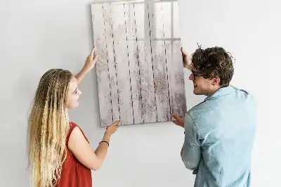 Pizarra magnética de cristal borrable de madera