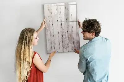 Pizarra magnética de cristal borrable de madera